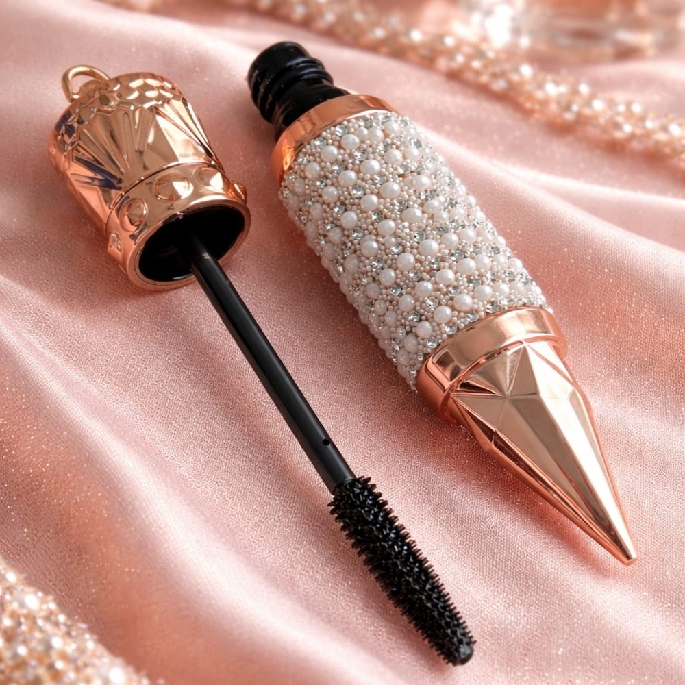 NIB Luxury Rose Gold Pearl Crystal Mascara | Volumizing & Lengthening
